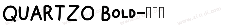 QUARTZO Bold字体转换
